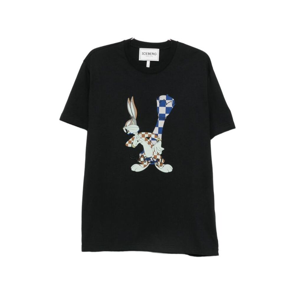 Iceberg Black T-Shirts & Vests - T-Shirts Men
